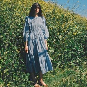 The Marguerite Dress in Cornflower - Medium